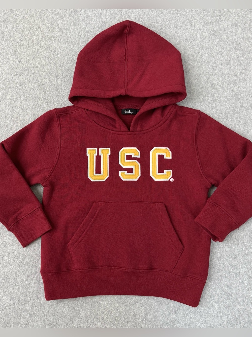 USC Trojans Hoodie Pullover Red Kids 4T Heritage Hooded Sweatshirt School